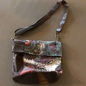 Desigual purse - brown & multicolored.